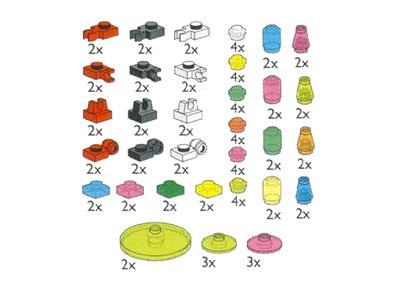 5128 LEGO Transparent Plates, Bricks, Toolholders