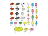 5128 LEGO Transparent Plates, Bricks, Toolholders