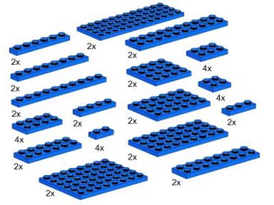 5146 LEGO Plates Assorted Blue thumbnail image