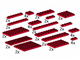Plates Assorted Red thumbnail
