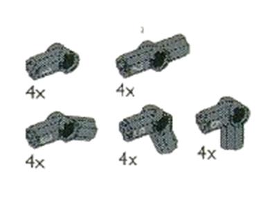 5201 LEGO Technic Angle Bricks Assorted