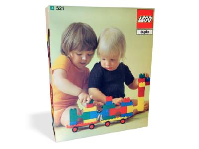 521-8 LEGO Duplo Bricks and Half Bricks All Colors