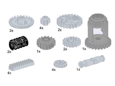 5229 LEGO Technic Gear Wheels and Differential Housing
