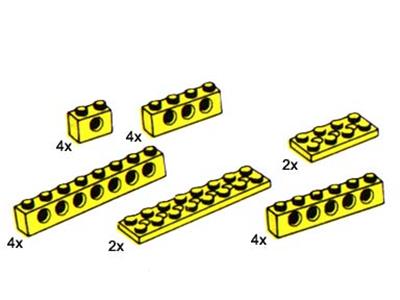 5231 LEGO 20 Technic Beams and Plates Yellow thumbnail image