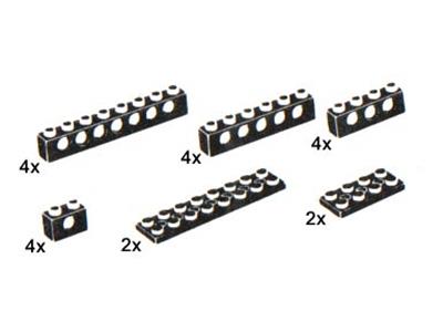 5234 LEGO 20 Technic Beams and Plates Black thumbnail image