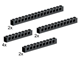 10 Large Technic Beams Black thumbnail