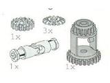 5245 LEGO Technic Universal Joint, Differential Housing and Gear Wheels