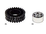 5246 LEGO 2 Tyres and Hubs 81 mm