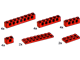 20 Technic Beams and Plates Red thumbnail