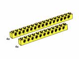 5250 LEGO 8 Technic Beams Yellow
