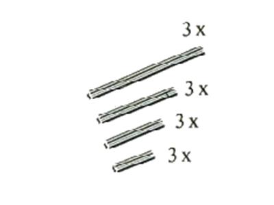 5253 LEGO Technic Cross Axles Sizes 2, 3, 4, 6 thumbnail image