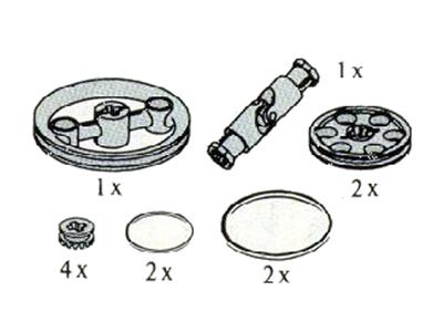 5259 LEGO Technic Universal Joint, Rubber Bands and Wheels thumbnail image