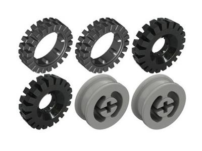 5265 LEGO Wheels with 43 and 24 mm Tyres thumbnail image