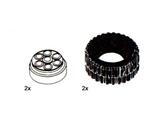 5270 LEGO 2 Tyres and Hubs 43 mm