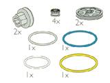 5277 LEGO Technic Wedge Belt, Pulleys and V-Belts