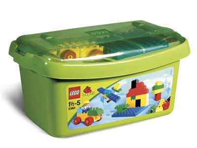5380-2 LEGO Duplo Large Brick Box Green Plate
