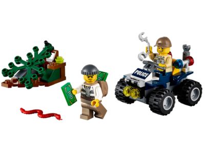 LEGO City 60065 ATV Patrol Town Police 4-wheeler 59 pcs 2015 Swamp Police 