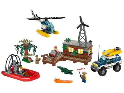 Lego city top swamp police