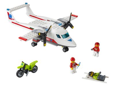60116 AMBULANCE PLANE lego city town SEALED police NEW EMS airplane legos set 