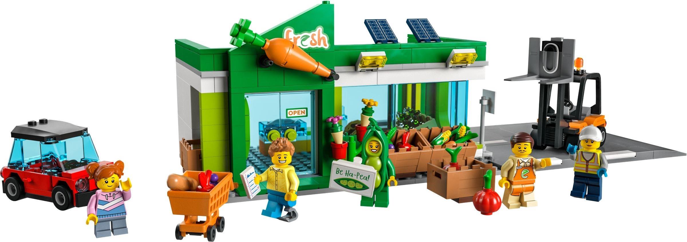 ☆Diorama Display Factory☆ LEGO 60347 Grocery Store - MOC / MOD - Modular Building with