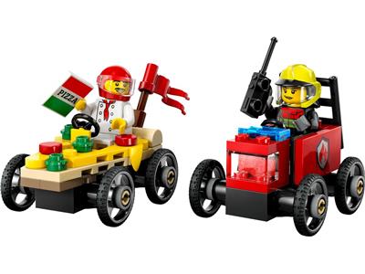 60458 LEGO City Soapbox Racing Pizza vs. Fire Truck Race Car Pack thumbnail image