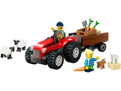 60461 LEGO City Red Farm Tractor with Trailer & Sheep thumbnail image