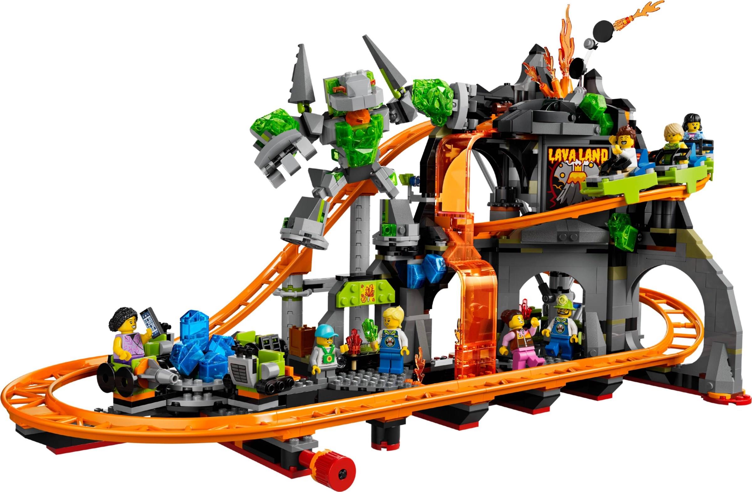 LEGO 60501 City Funfair Lava Land Roller Coaster Park | BrickEconomy