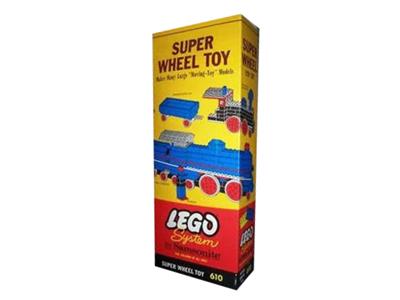 610-4 LEGO Samsonite Super Wheel Toy Set Tall Box