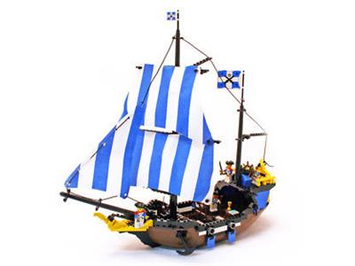 Velas Totalmente NUEVO Azul y Blanco para caber Lego Barco Pirata Caribe Clipper 6274 