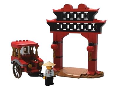 6351965 LEGO Rickshaw and Paifang Gateway