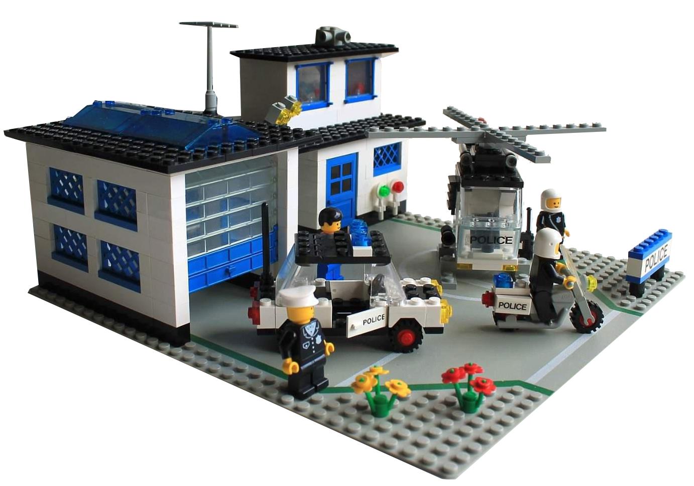 set 6384 Police Station Portes LEGO white doors POLICE ref 3821p02 & 3822p02 