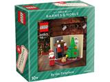 6487475-2 LEGO Christmas Santa by the Fireplace