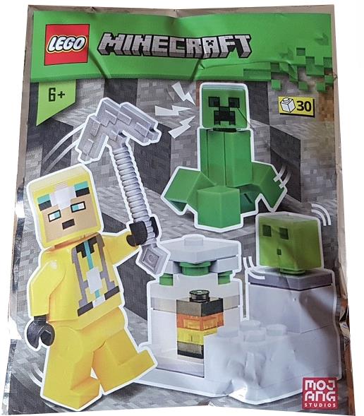 Lego Minecraft Slimes Set of 3 Mini Slime Cubes Heads - 21240