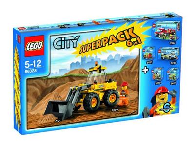 66328 LEGO City Police/Fire/Rescue Super Pack 6 in 1