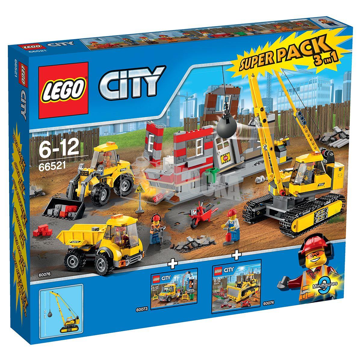 Styring Martin Luther King Junior Vibrere LEGO 66521 City Demolition Super Pack | BrickEconomy