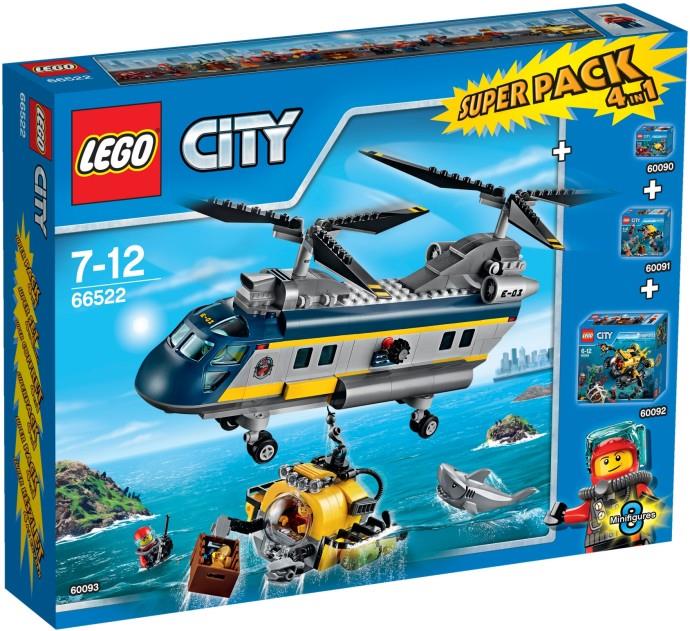 kamera værtinde Bolt LEGO 66522 City Deep Sea Explorers Super Pack 4-in-1 | BrickEconomy