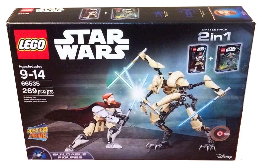 detaljer Gym Datter LEGO 66535 Star Wars Obi-Wan Kenobi vs. General Grievous Battle Pack |  BrickEconomy