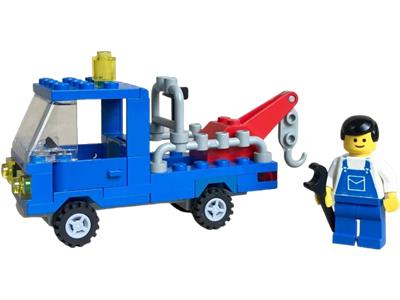 Lego blue shop tow truck