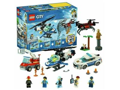 LEGO City 3 in 1 Super Pack 66619 includes 60207 Police Drone Chase 60239 60212