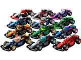 LEGO Minifigure Series F1 Collectible Race Cars 6 Pack