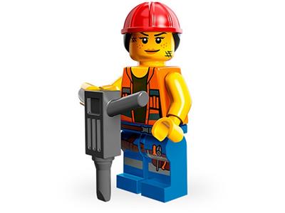 The LEGO Movie Minifigure Series Gail the Construction Worker