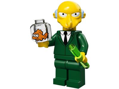 lego simpsons minifigures series 1 Mr Burns head only parts 