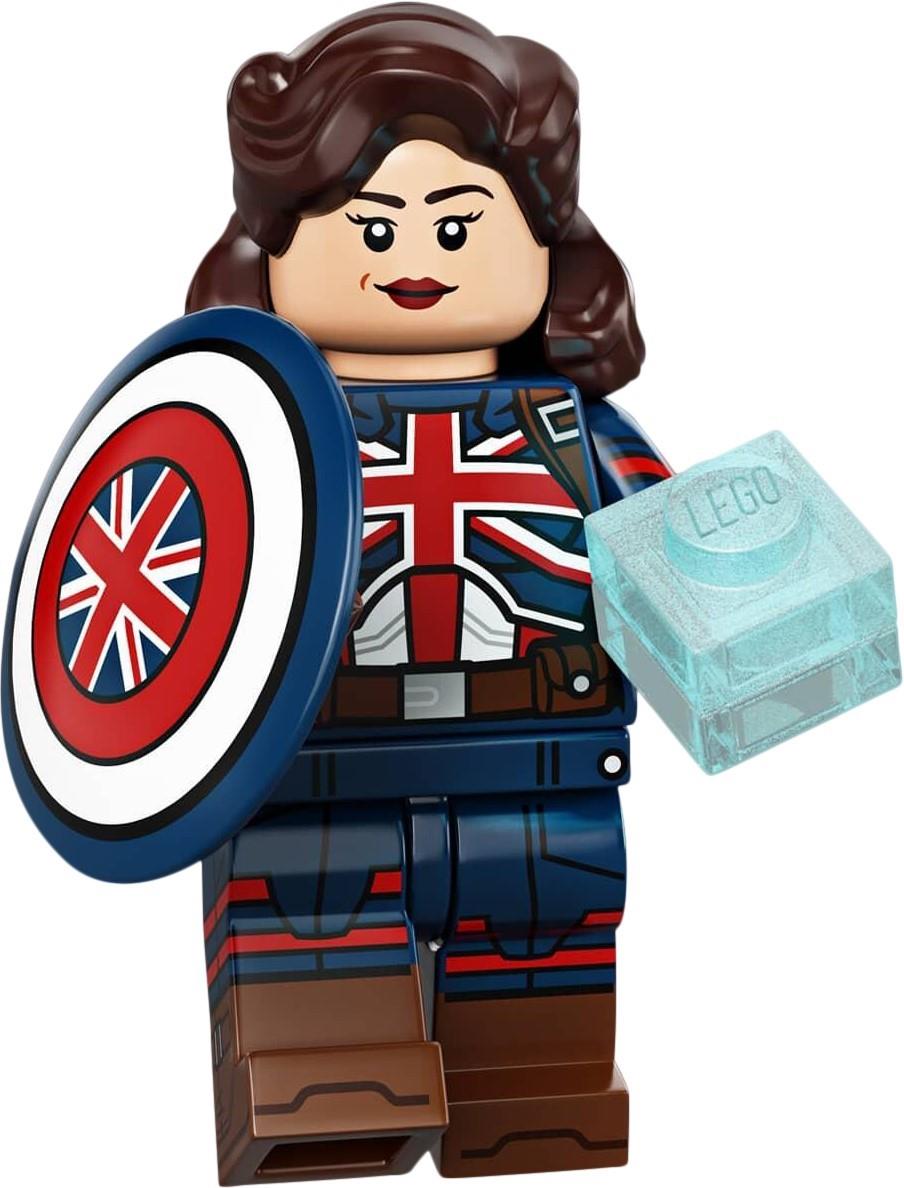 LEGO Superheroes - Captain America minifig with Shield and Hair