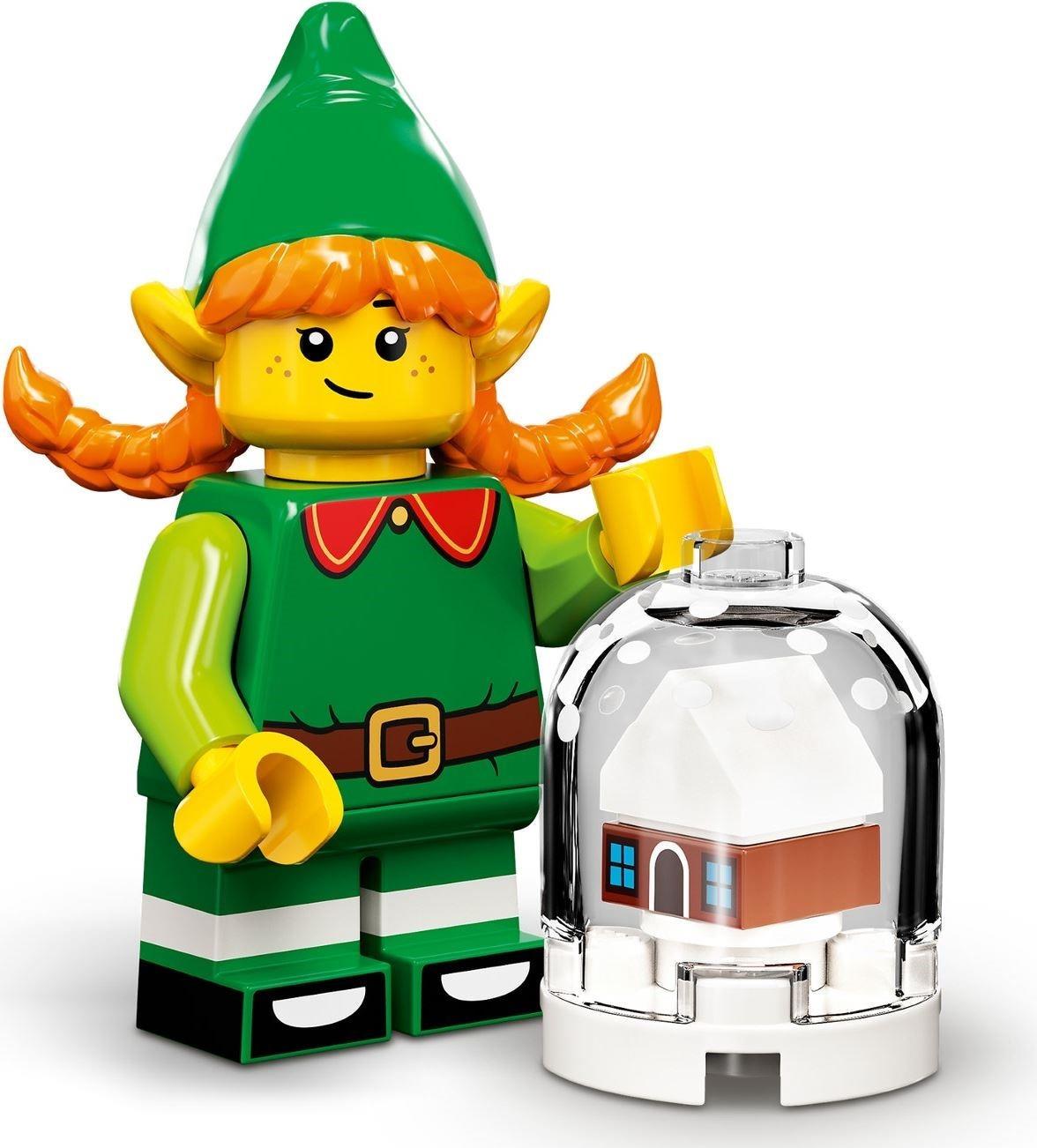 Lego christmas top elf minifigure