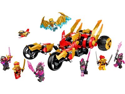 71773 LEGO Ninjago Crystalized Kai's Golden Dragon Raider thumbnail image