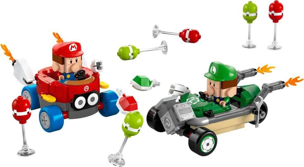 LEGO 72034 Super Mario Mario Kart Baby Mario vs. Baby Luigi