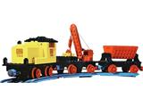 724 LEGO Trains 12v Diesel Locomotive with Crane Wagon and Tipper Wagon