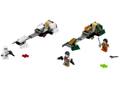 75090 - Lot-RARE 4 Speeders Lego Star Wars 3 x Vert Speeder 