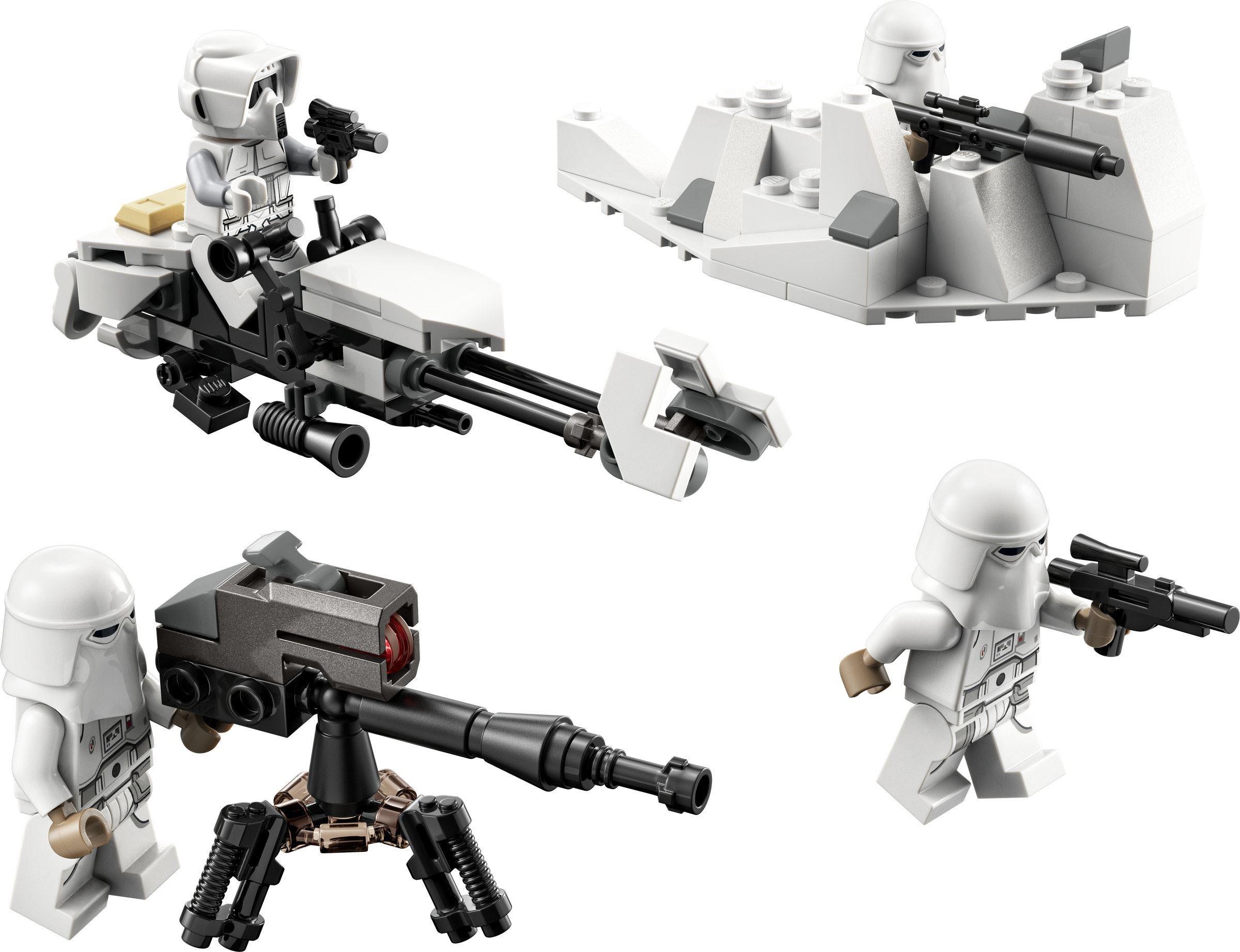 LEGO 75320 Star Wars Pack de combat Snowtrooper, Set Collector avec 4