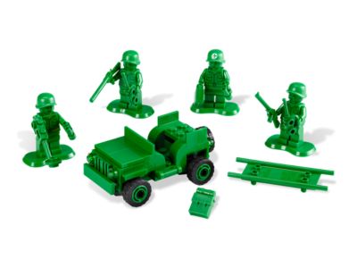 NEW Lego Toy Story GREEN MINIFIG HEAD Boy Smile Army Man Medic Soldier Head 7595 